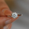 2 Carat D Color VVS Moissanite Ring with GRA Certificate Original Sterling Silver 925 Jewelry For Women Wedding Bands