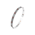 Vintage Court Red Zircon Cuff Bracelet  Ethnic Fashion New Jewelry Party  Gift
