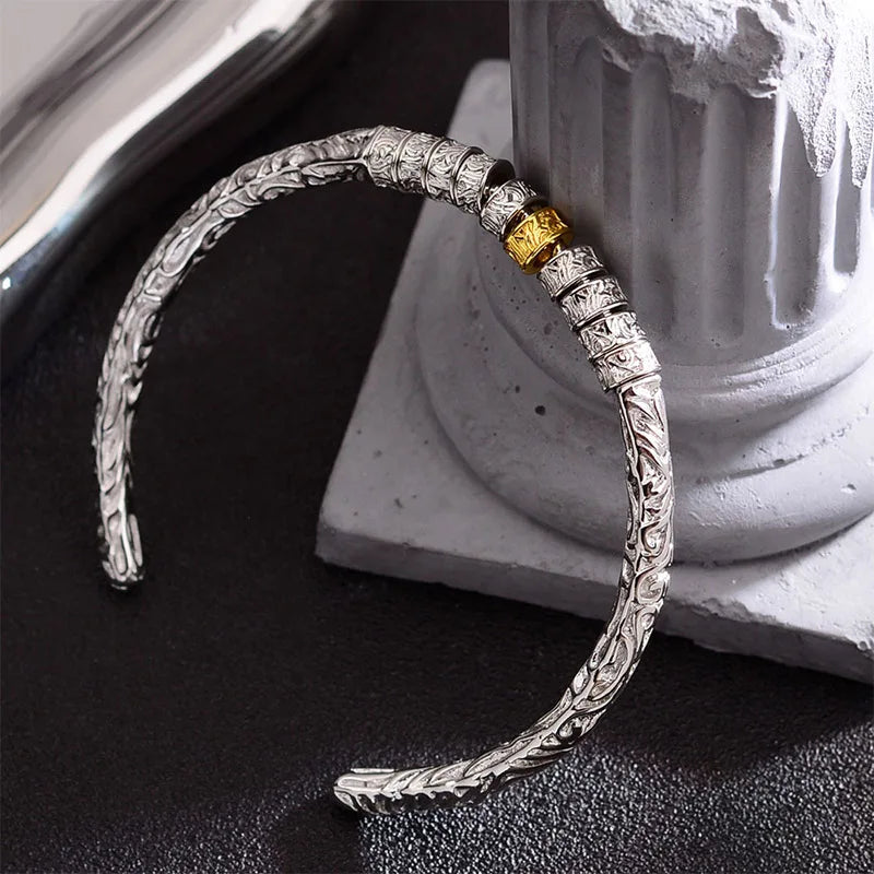 Irregular Geometric Pattern Cuff Bracelets For  Couples Creative Elegant