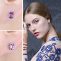 Amethyst 925 Sterling Silver Stud Earrings – Pure Chandi Italian Jewelry for Women