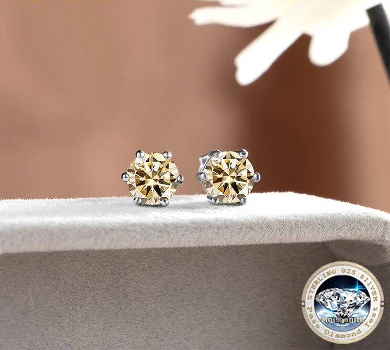 certified Moissanite 925 Sterling Silver Jewelry Set including ring, earrings, necklace, and pendant.
