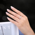 5A CZ Half Eternity Classic Design 925 Sterling Silver Wedding Engagement Band Ring for Woman Fashion Fine Jewelry