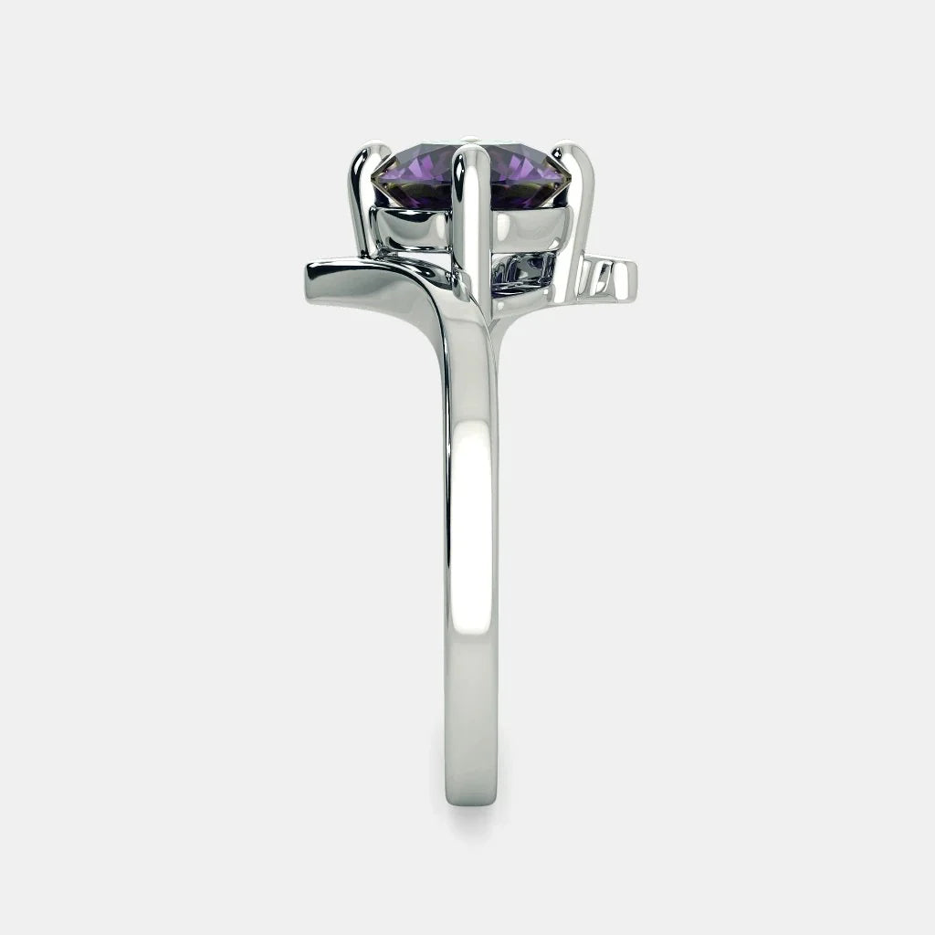 925stelirng siver Pure chandi ring with Sparkling Cubic Zirconia