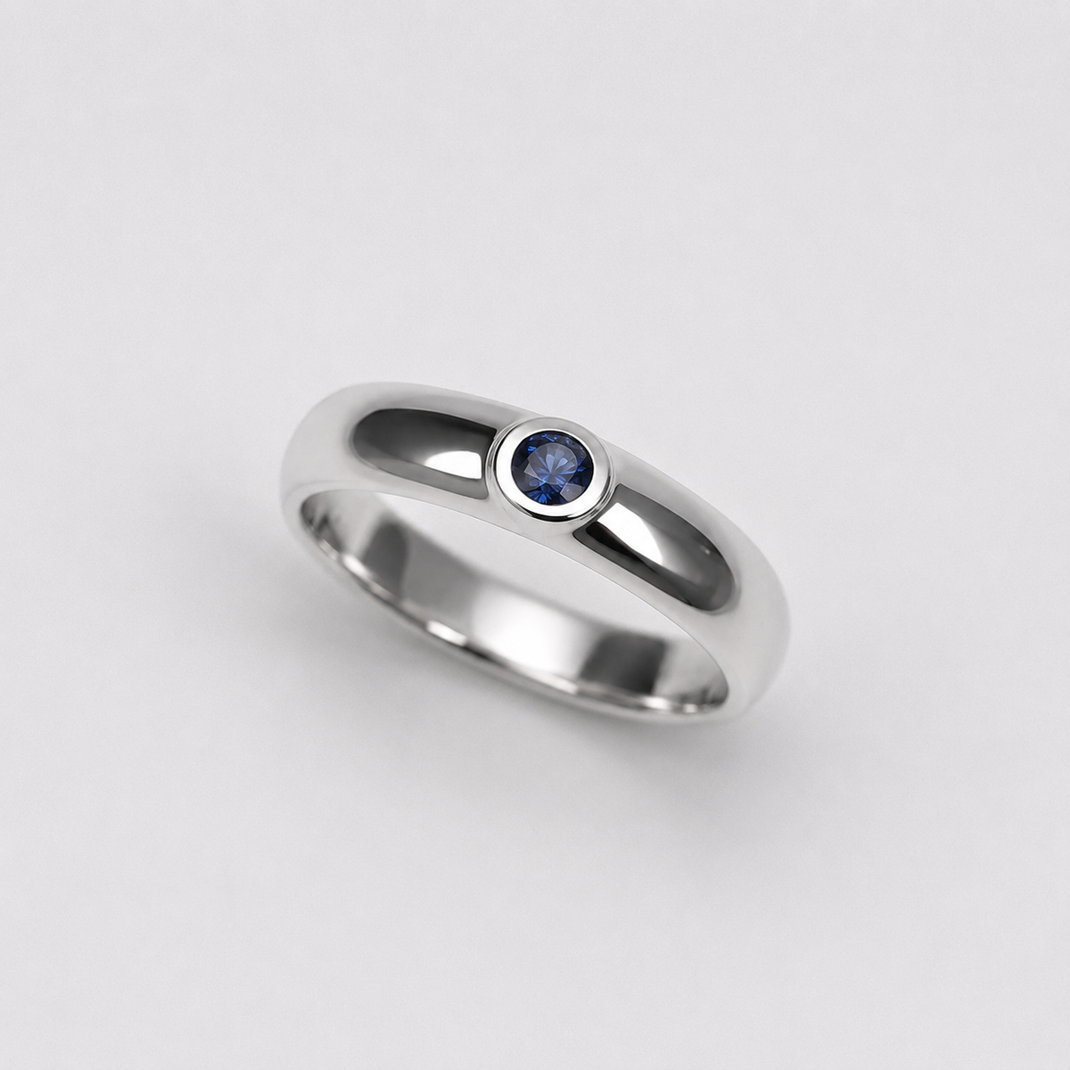 Genuine Sapphire 925 Sterling Silver Ring – Handmade | Custom Made