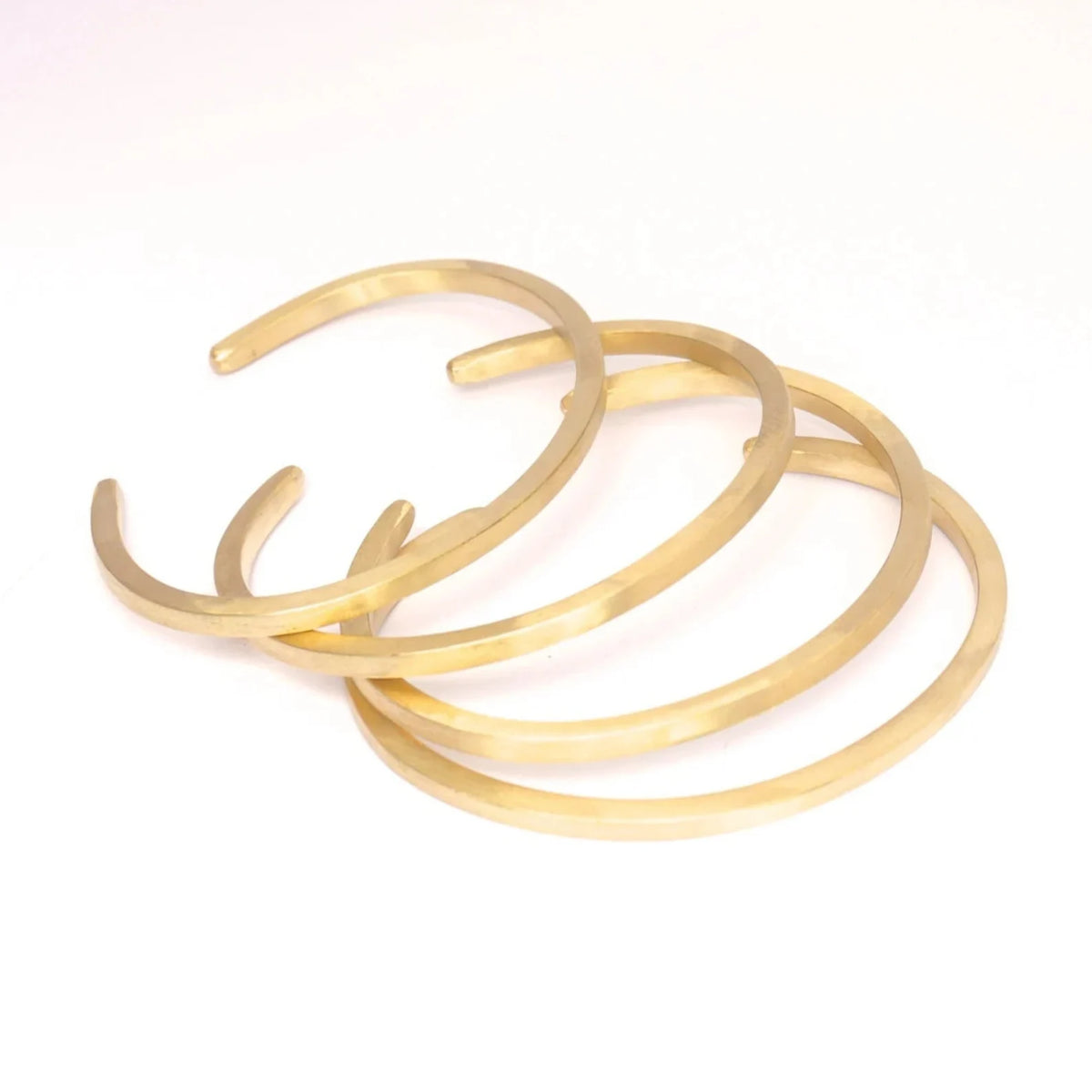 Brass  Thick Square Cuff Bracelet Simple Minimal hefty cuff bracelet jewelry