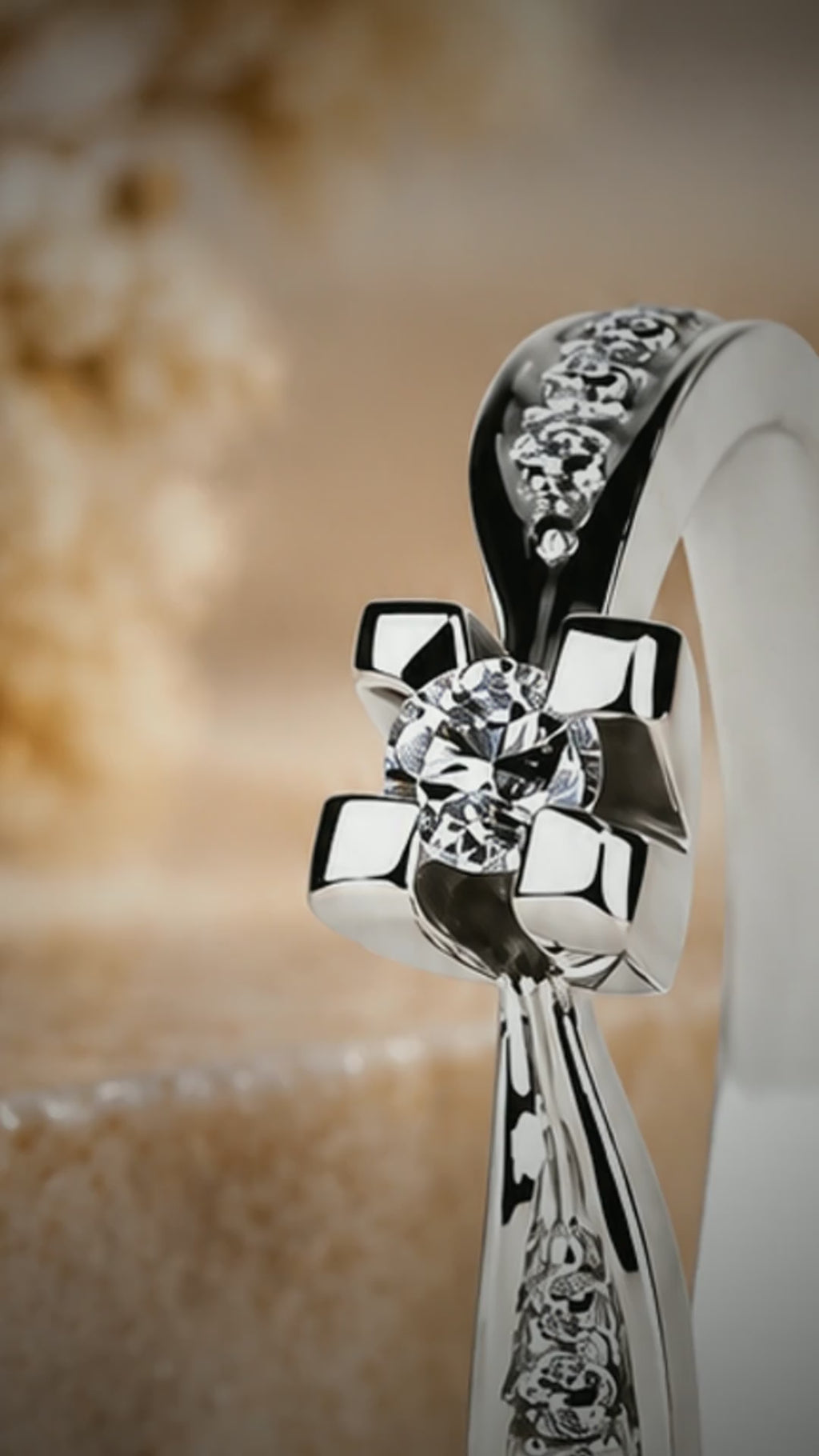 Natural diamond ring
