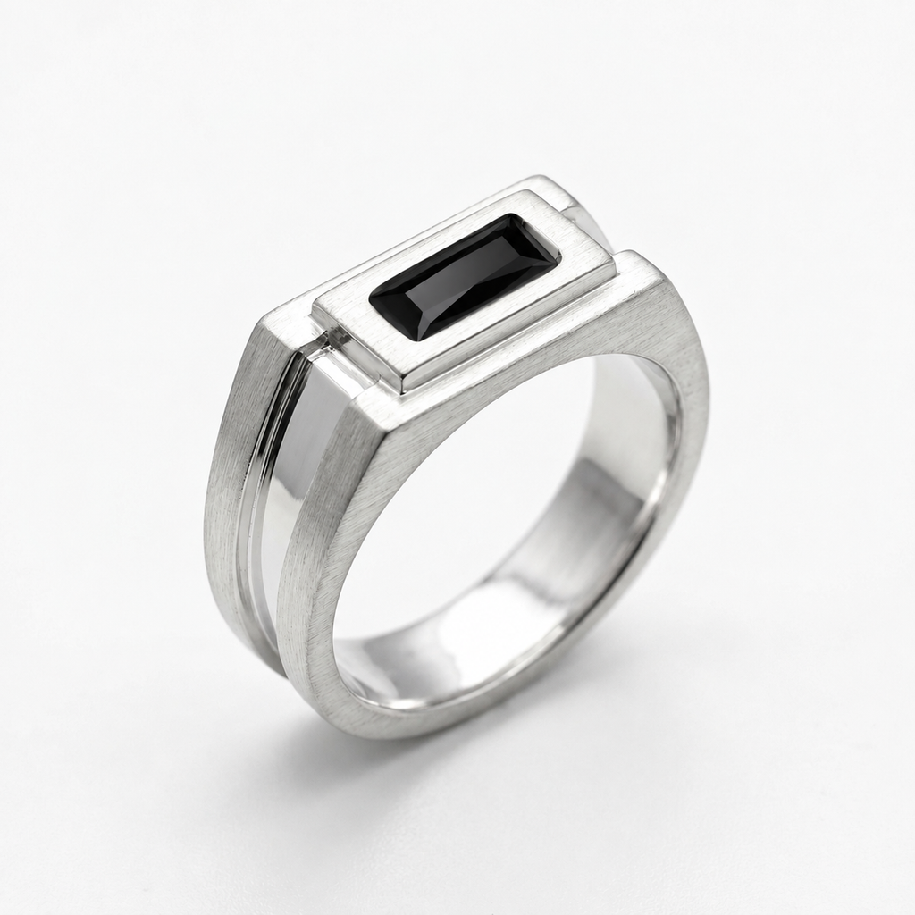 Chandi ring with  customization  stone option  color  in cz