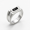 Chandi ring with  customization  stone option  color  in cz