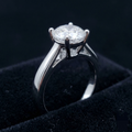 Moissanite certified 1-carat