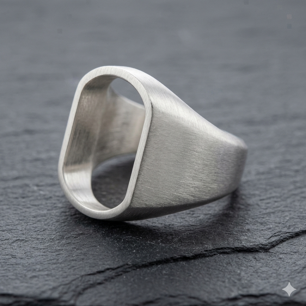 Chandi ring with customization  cz color  option available