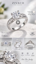 1 Carat Certified Moissanite Ring | 5 Gram Ring Weight