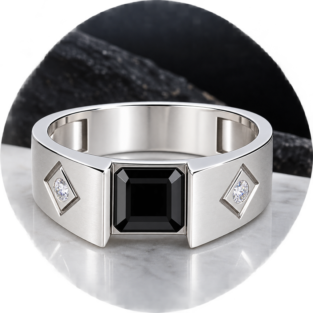 Silver Ring with Customizable Stone Color option