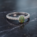 Opal chandi ring