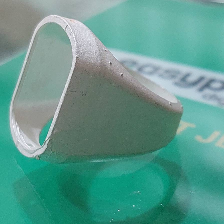 Chandi ring with customization  cz color  option available